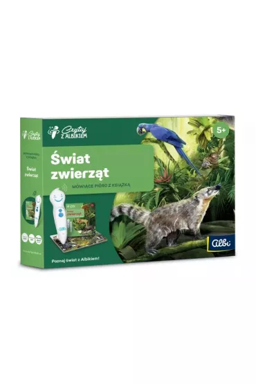 Czytaj z Albikiem. �wiat Zwierz�t. M�wi�ce pi�ro z ksi��k�