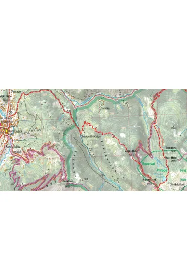 Montenegro Mountains G�ry Czarnog�ry trekking map 1:65 000 laminat 2024