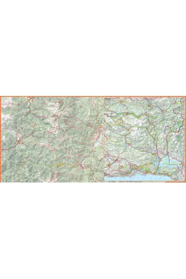 Montenegro Mountains G�ry Czarnog�ry trekking map 1:65 000 laminat 2024
