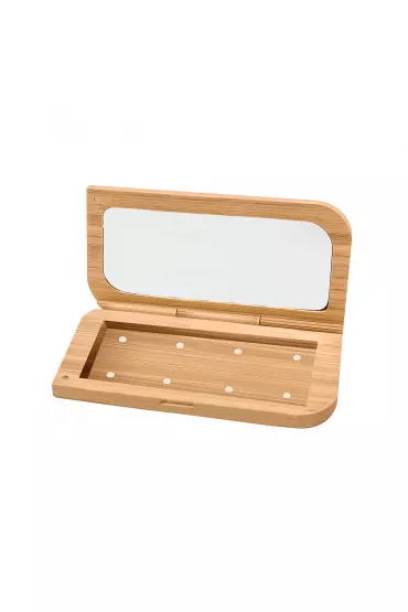 Ecocera Zestaw do konturowania twarzy w odcieniach r�u: kasetka bambusowa + wk�ady 4 x 5 g