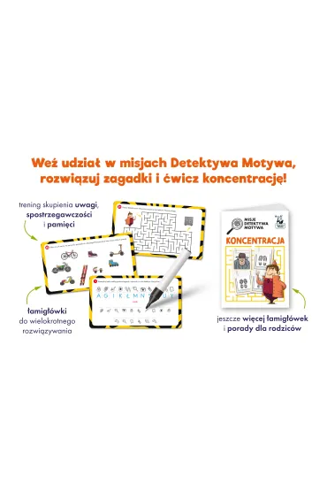 Kapitan Nauka. Misje detektywa Motywa. Koncentracja - Agnieszka Biela, Filip  Depa, Zofia Traczyk