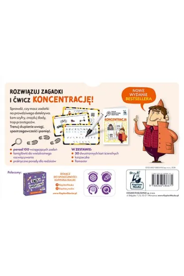 Kapitan Nauka. Misje detektywa Motywa. Koncentracja - Agnieszka Biela, Filip  Depa, Zofia Traczyk