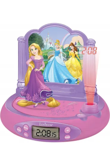 Budzik z projektorem 3D Ksi�niczka Roszpunka Disney Lexibook RP515DP