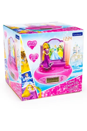Budzik z projektorem 3D Ksi�niczka Roszpunka Disney Lexibook RP515DP