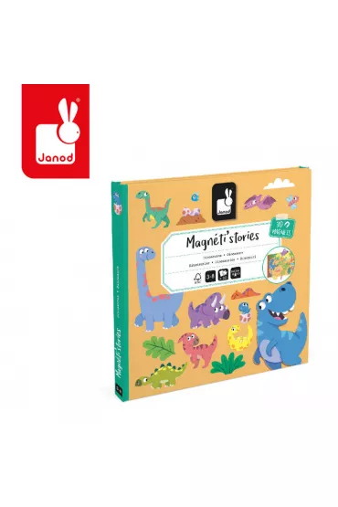Puzzle Magnetyczna ukadanka Dinozaury Magneti'stories Janod