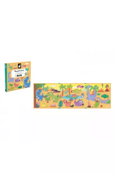 Puzzle Magnetyczna ukadanka Dinozaury Magneti'stories Janod