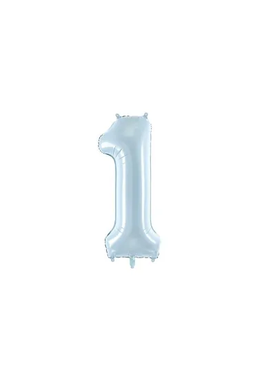 PartyDeco Balon foliowy 1 jasny niebieski 72cm
