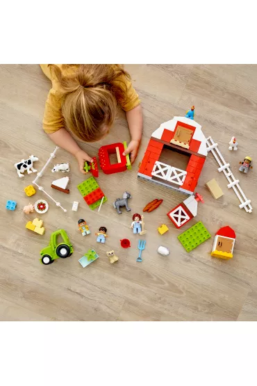 LEGO DUPLO Stodo�a, traktor i zwierz�ta gospodarskie 10952