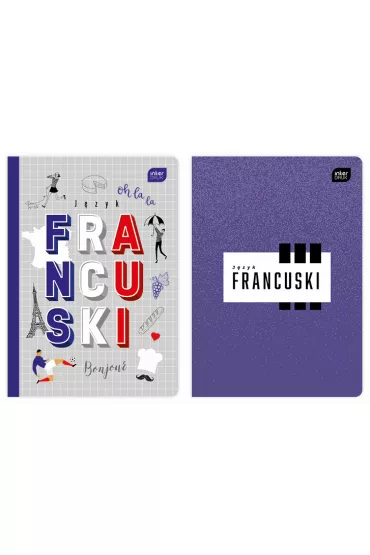 Interdruk Zeszyt A5 J�zyk francuski mix kratka 60 kartek