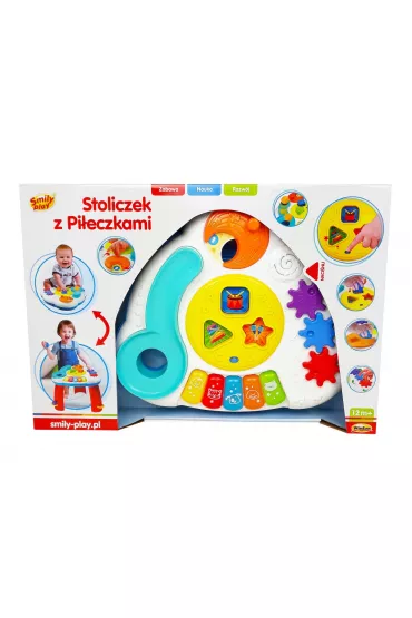 Stoliczek z pieczkami Smily