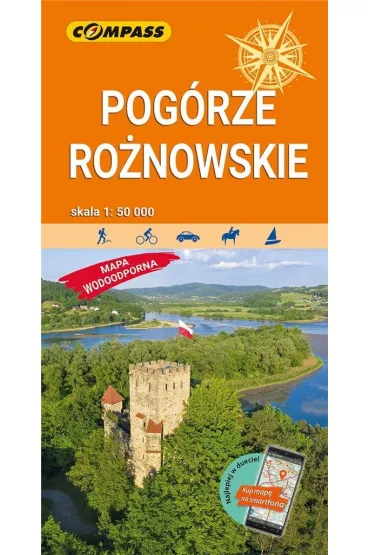 Mapa wodoodporna Pog�rze Ro�nowskie w skali 1:50 000