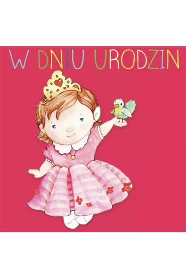 Clear Creations Karnet kwadrat CL4212_PO Urodziny Ksi�niczka