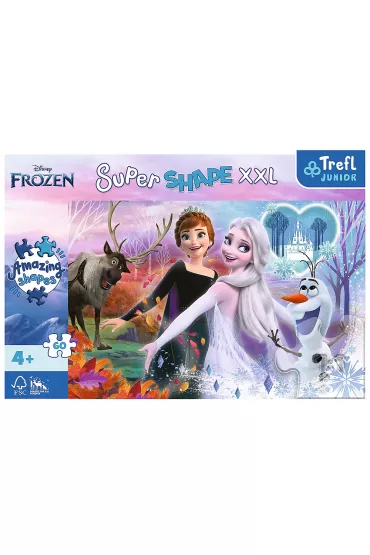 Puzzle 60 el. Super Shape XXL Ta�cz�ce siostry Trefl
