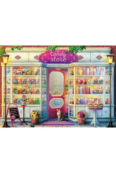 Puzzle 500 el. Sklepik ze s�odyczami Trefl
