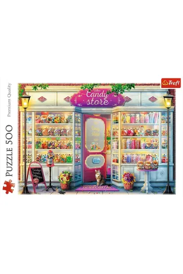 Puzzle 500 el. Sklepik ze s�odyczami Trefl