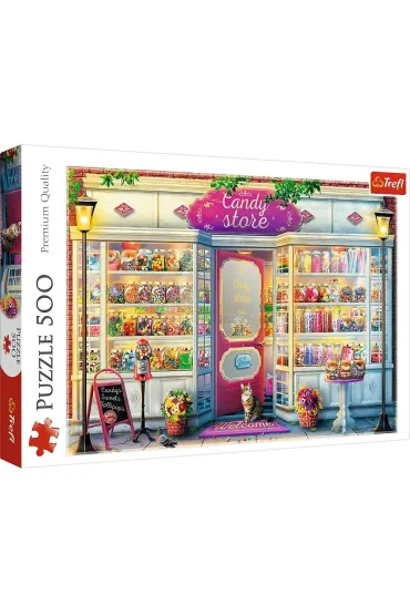 Puzzle 500 el. Sklepik ze s�odyczami Trefl