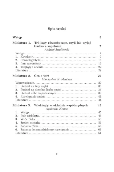 Miniatury matematyczne 82 - Andrzej Sendlewski, Mieczys�aw K. Mentzen, Agnieszka Krause