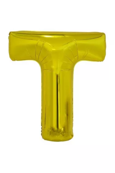 Amscan Balon foliowy litera T z�ota 74x86cm