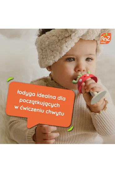 Gryzak Chompy z przyssawk�, czerwony RazBaby