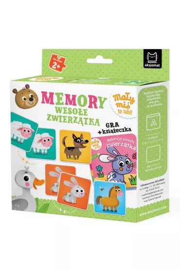 Memory. Weso�e zwierz�tka. Ma�y mi� to lubi! Gra + ksi��eczka - Agnieszka Bator