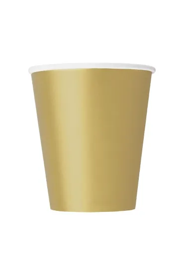 Godan Kubeczki papierowe z�ote 270ml 8 szt
