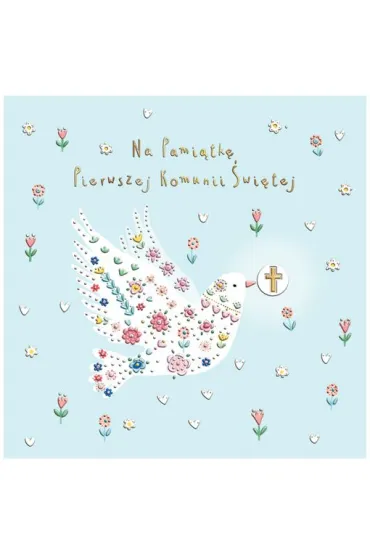 Henry Karnet Komunia Go��b w kwiatach