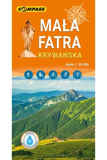 Mapa turystyczna - Ma�a Fatra Krywa�ska 1:30 000
