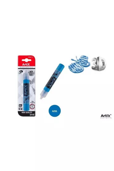 Artix Farba strukturalna 3D niebieski 30 ml