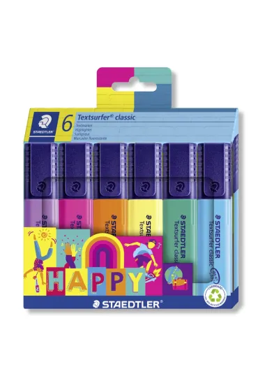 Staedtler Zakre�lacz Textsurfer Classic Happy 6 kolor�w