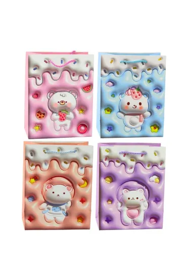 LeanToys Torebka prezentowa mix 23x18x10.5cm