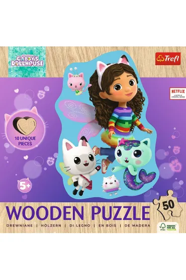 Puzzle konturowe 50 el. Weso�a Gabby Trefl