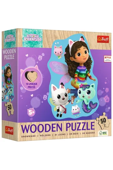 Puzzle konturowe 50 el. Weso�a Gabby Trefl