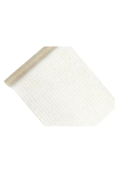 PartyDeco Organza z nadrukiem bia�a 0,48x9m