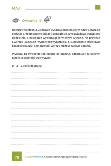 S�ucham i m�wi� �wiczenia komunikacji j�zykowej dla senior�w - Magdalena Walczak, Anna  Brych