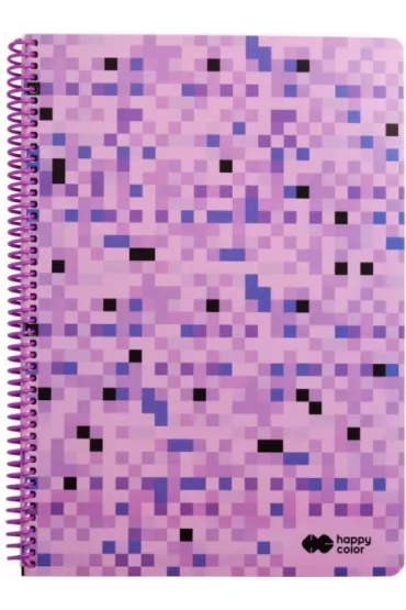 Happy Color Ko�onotatnik PIXI VIOLET, B5, 80g, 80 kartek w kratk� kratka 80 kartek