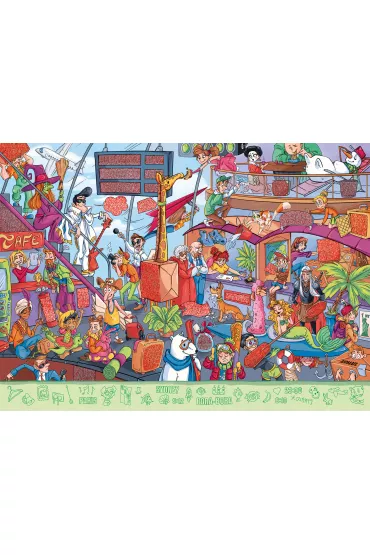 Puzzle obserwacyjne z lup� 90 el. Lotnisko Alexander