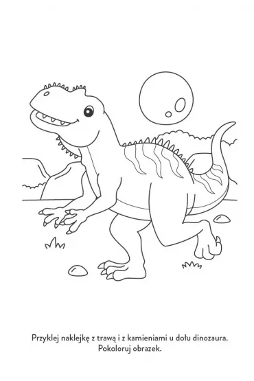Niezwyke dinozaury. Koloruj, znajduj, naklejam