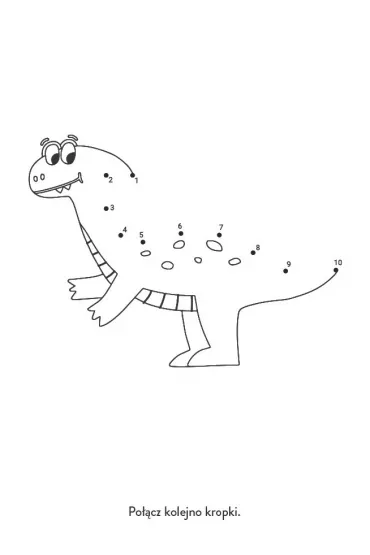 Niezwyke dinozaury. Koloruj, znajduj, naklejam