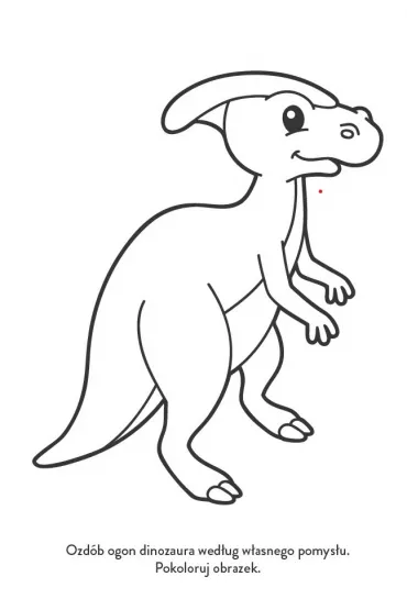 Niezwyke dinozaury. Koloruj, znajduj, naklejam