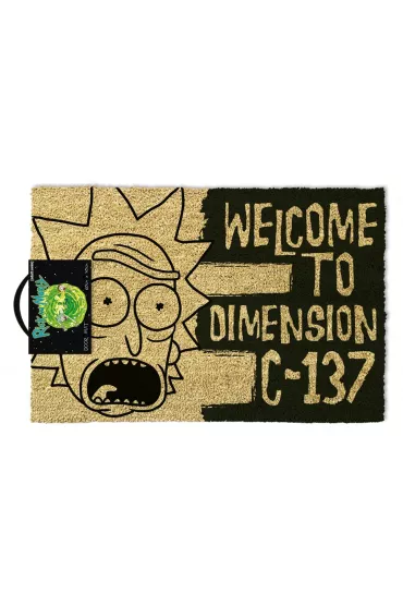 Rick and Morty (Dimension C-137 Black) - wycieraczka