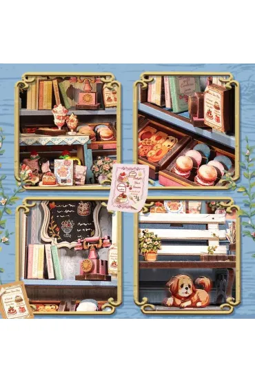 Puzzle Miniaturowy domek Book Nook S�odka czekolada Habarri