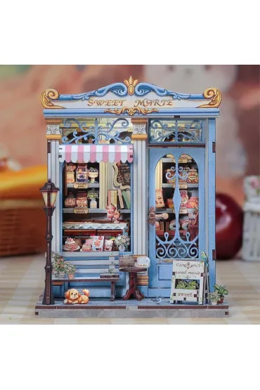 Puzzle Miniaturowy domek Book Nook S�odka czekolada Habarri