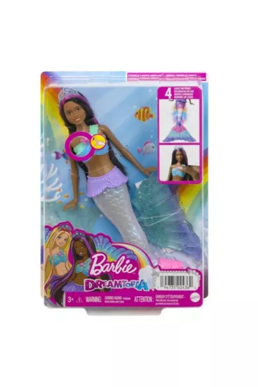 Barbie Brooklyn Syrenka Migoczce wiateka Lalka HDJ37 Mattel