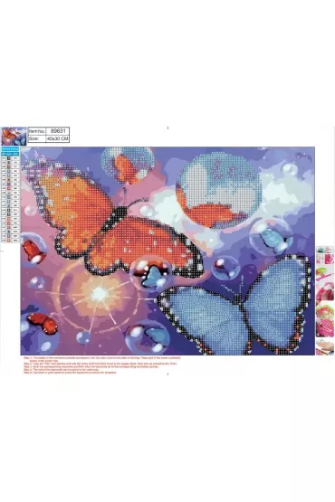 Centrum Mozaika diamentowa - Butterflies 30x40cm