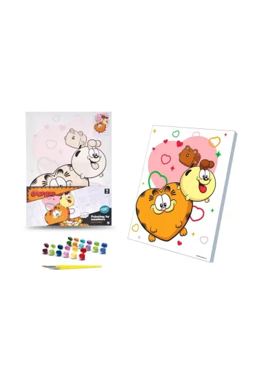 Qbee Malowanie po numerach 30x40cm Garfield