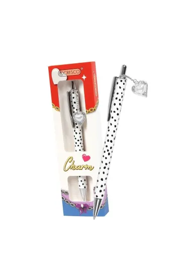 Cresco D�ugopis Charm serce bia�e w etui