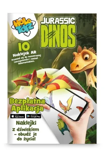 Holotoyz Naklejki dla dzieci AR Jurassic Dinos