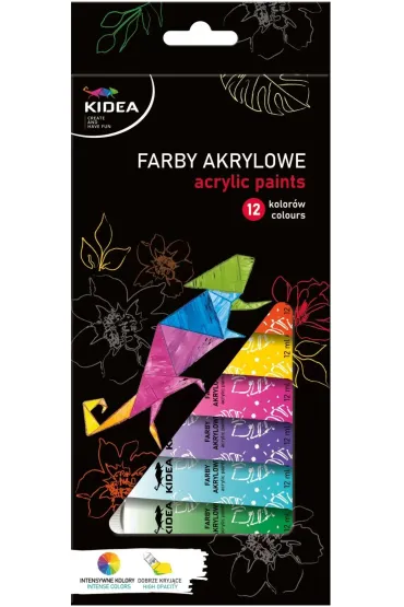 Derform Farby akrylowe 12x12ml