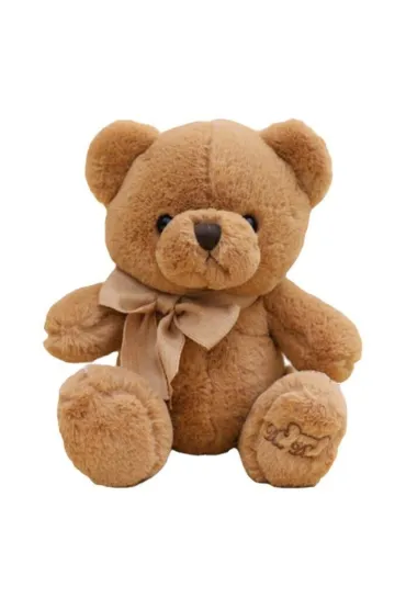 Maskotka przytulanka mi� z kokardk� 40cm LeanToys