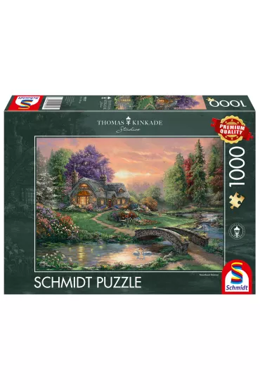 Puzzle 1000 el. Romantyczny weekend, Thomas Kinkade Schmidt - Thomas  Kinkade